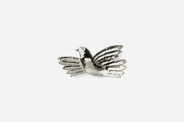 \2\20;this hanging decorative bird in silver is created after a work by  19
