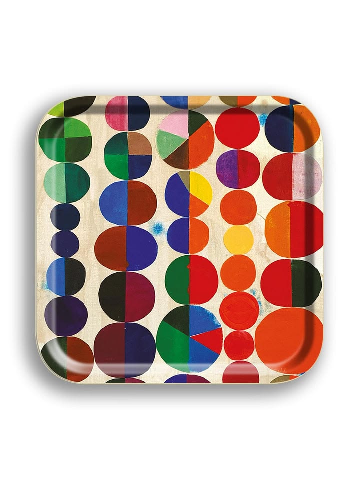 the \1\2.5 inch abstract square tray features a pietertje van splunte collage; 24