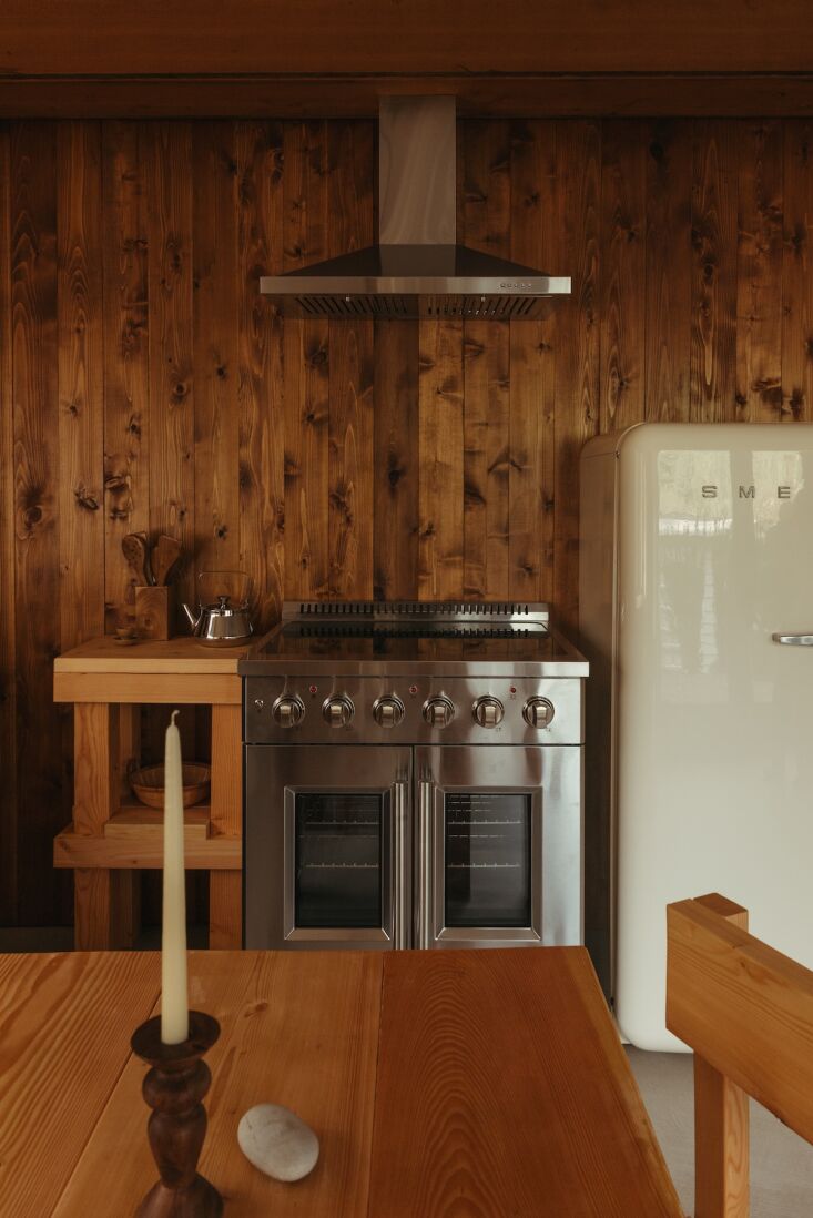 while most of the kitchen is salvaged or handmade, the forno electric range is  20