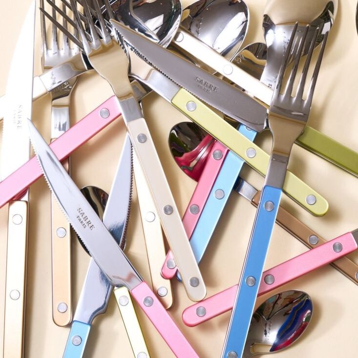 sabre\2\17;s bistrot flatware in a pearly finish from big night; \$98 fo 21