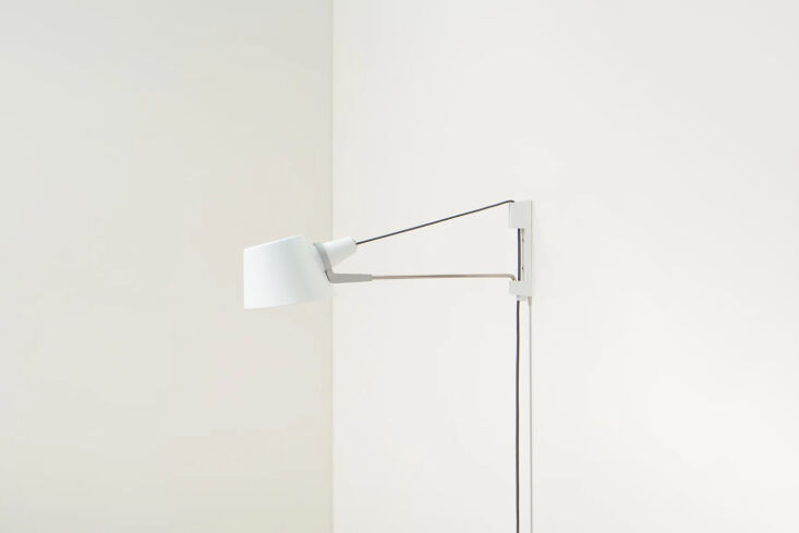 from ravenhill studio, the pivot sconce in a plug in format, is \$890. 24