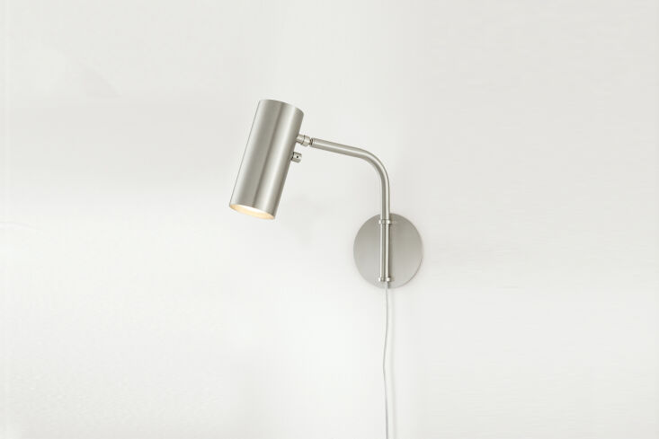from room & board, the chronicle wall sconce comes in a range of colored fi 27