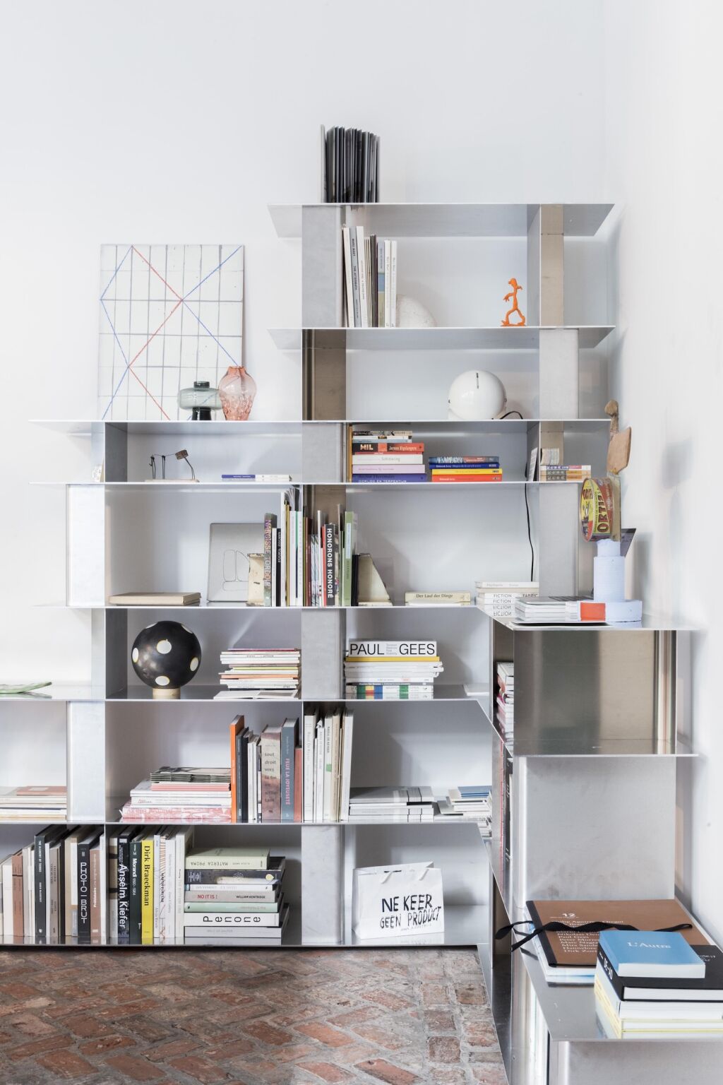Modular Stack Shelf Stack by Studio Moto: Modular Aluminum Shelving from Belgium