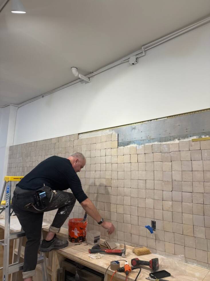 jeremy hogeland did just about all of the work on the space himself, including 34