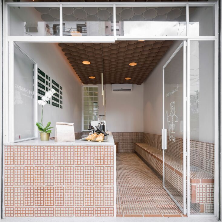mintchi croissant occupies a former \10 by \16 foot garage and was created on a 18