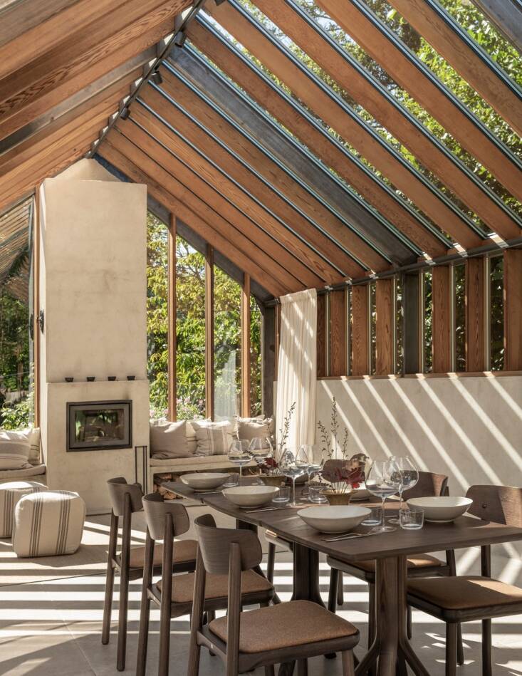 on the other side of the kitchen are the dining and sitting areas. the foundati 24