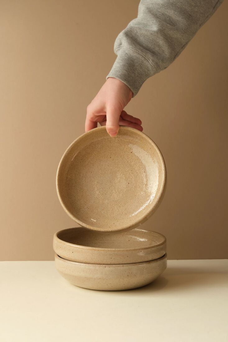 just one option from a wide array of handmade ceramics, the oatmeal glaze pasta 21