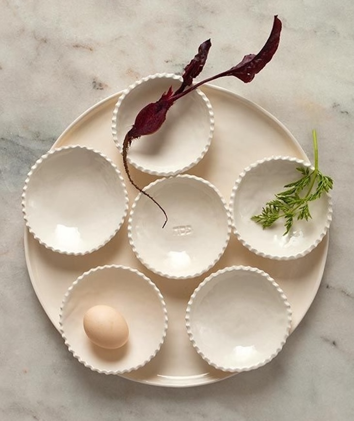 ceramic artist yaara nir kachlon\2\17;s passover plate, \$\150, is handm 23