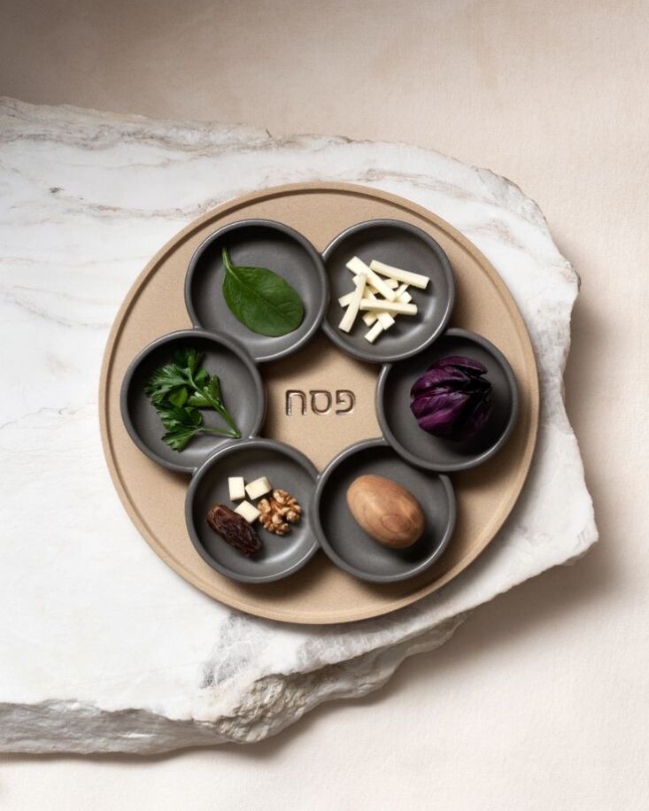 via maris\2\17;s two piece, slip cast stoneware seder plate is currently 20