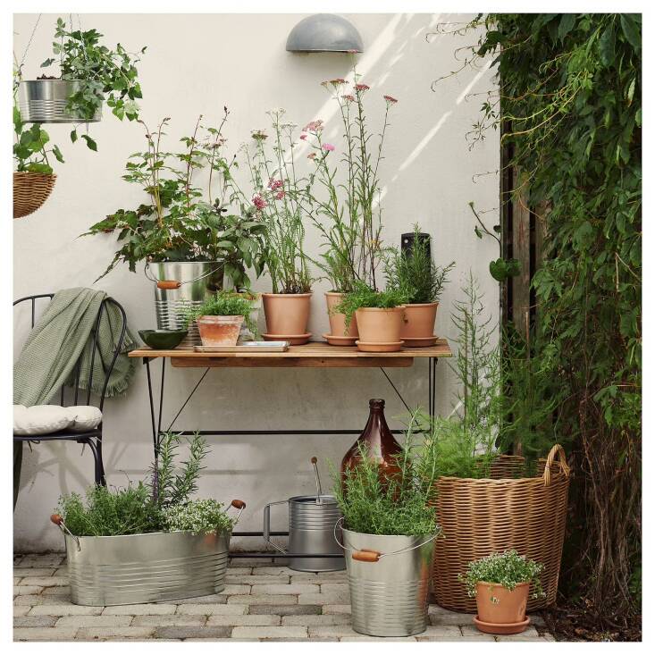 the potting garden in process, courtesy of ikea. see the gardenista editors&amp 18