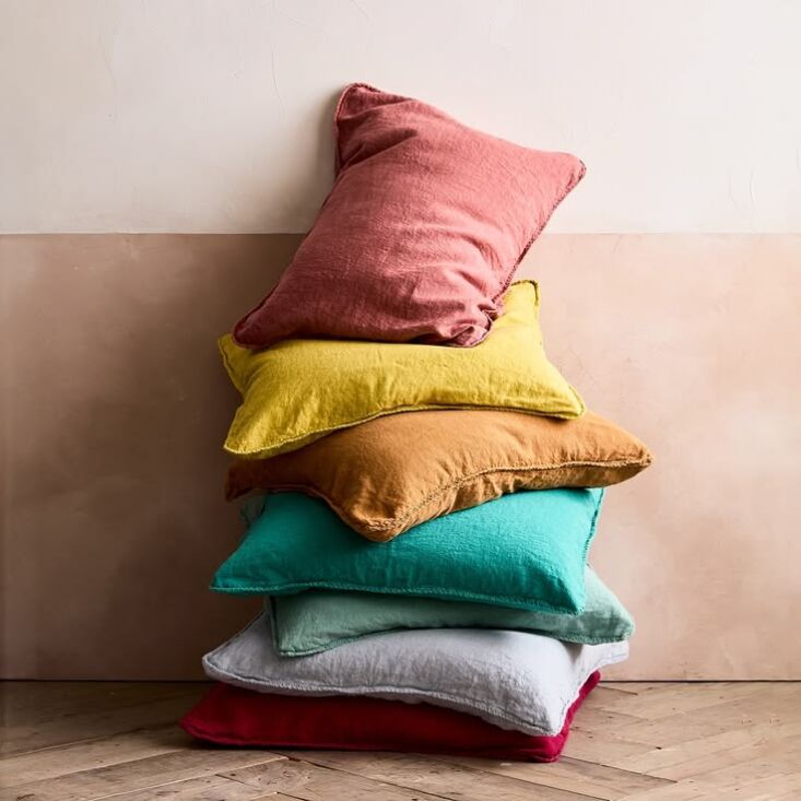 greenrow\2\17;s heavy linen shams come in three sizes, starting at \$69. 23