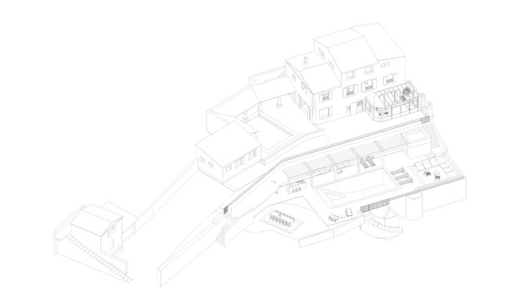 the exterior architectural plans from pareil showcases the addition of two outd 35