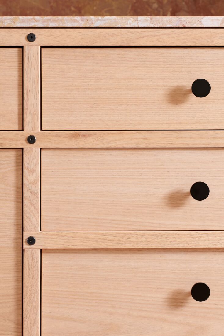 the black oxide drawer pulls are june\2\17;s signature hardware, which s 20