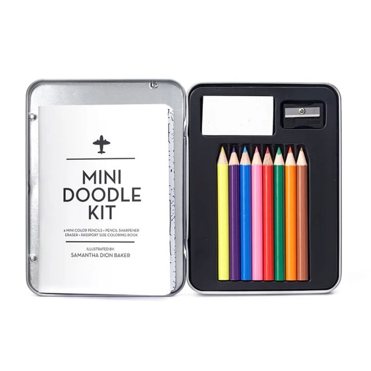 among the appeals of kikkerland\2\17;s mini doodle kit, \$\17, is its ti 24