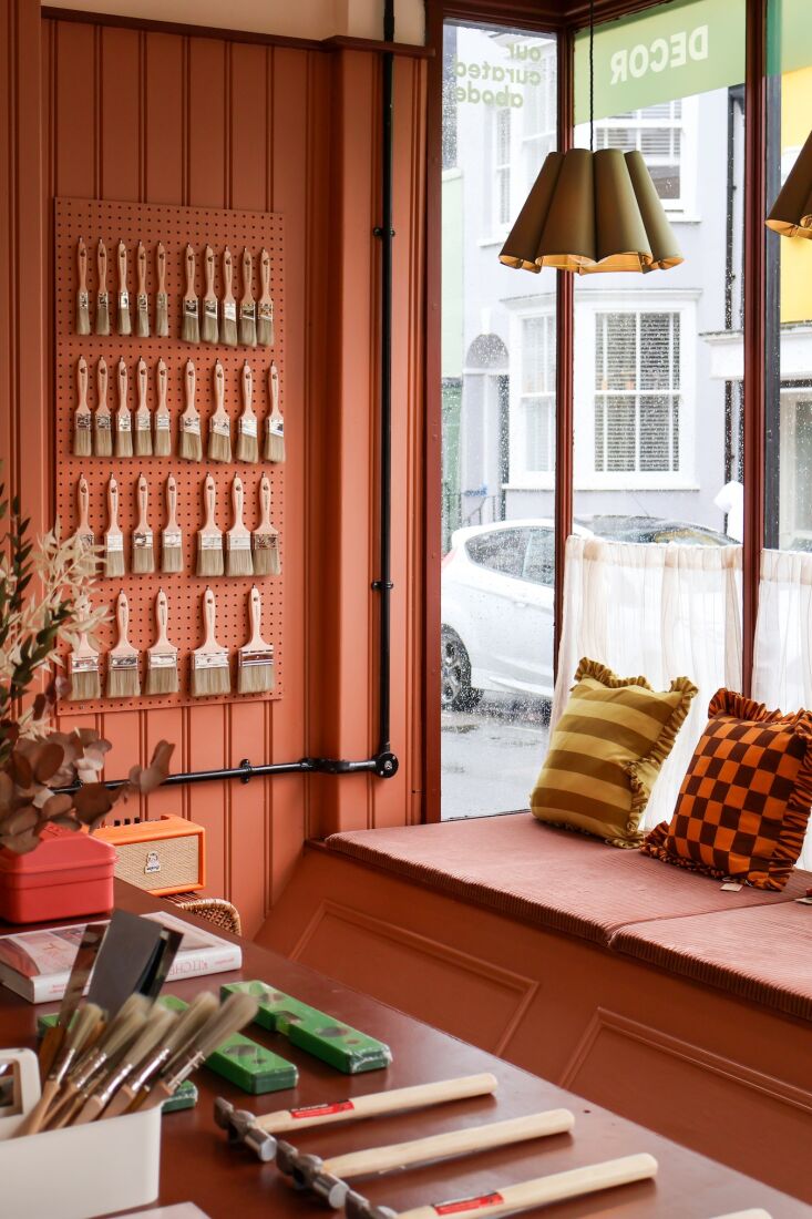 the offerings range from bamboo handled paint rollers to frilly pillows. emma & 19