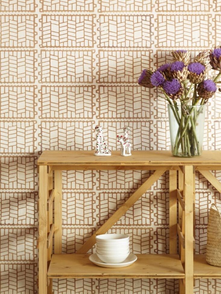 simple pine furniture works well against the masonry. 25