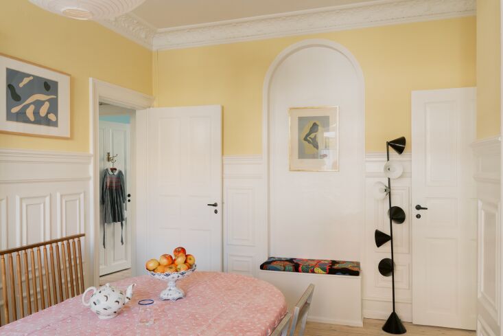 cecilie and ulrik had a carpenter build the bench into an alcove that was previ 22