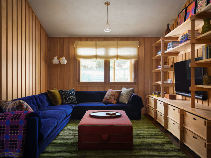 a large sectional, the commune for george smith turkish sofa, in the media room 29