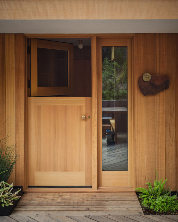 a custom dutch door is met with another design from chris kallmyer. 38