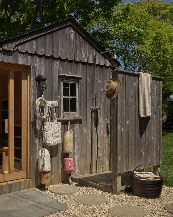 an outdoor shower and infrared sauna. 33