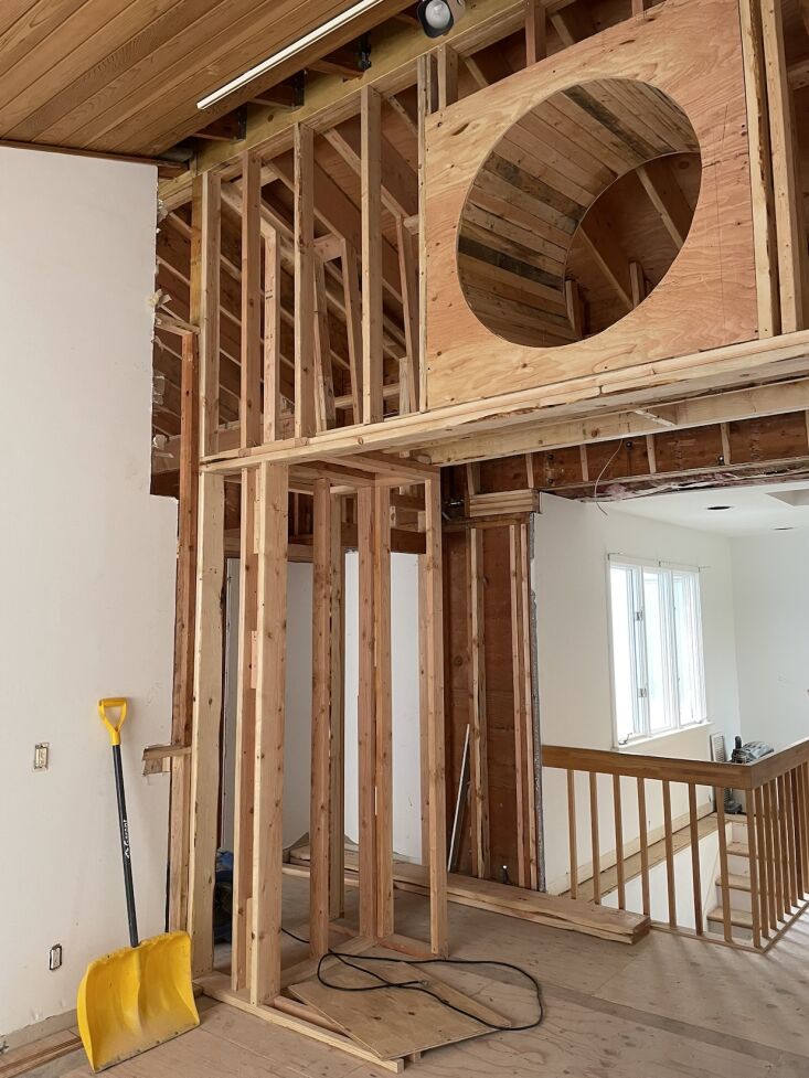 in dark corners, tbo inserted light wells and tubes. this one frames a skylight 36