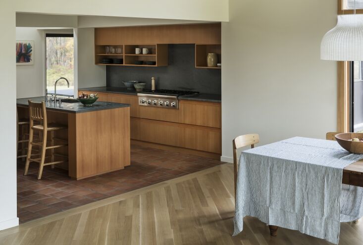 the \1980s renovation and additional wings had kind of pinned the kitchen into 21