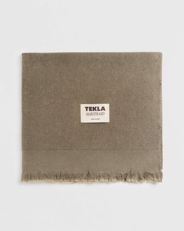terry beach towel of organic cotton from tekla; \$\145. 27