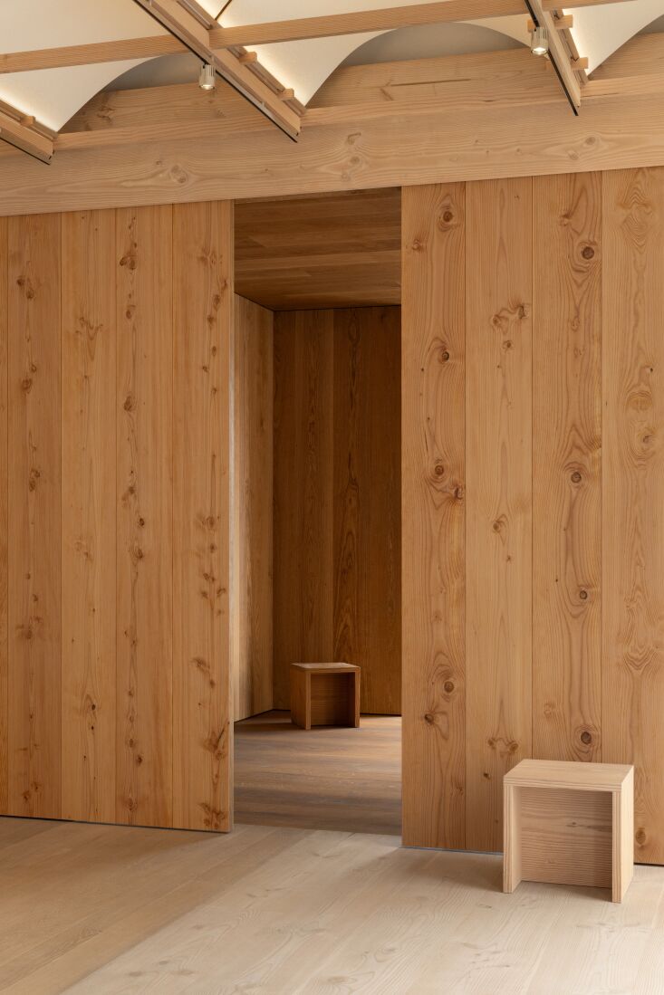 in dinesen\2\16;s new showroom, i was taken by the sail like ceiling wit 25