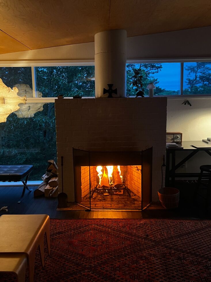 a cozy early summer night in new england. we lit a fire using breuer’s own to 36