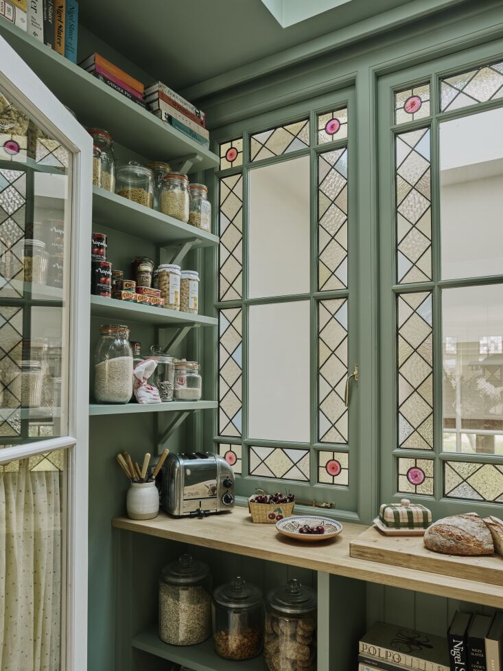 the larder is painted salvia by paint & paper library. 23