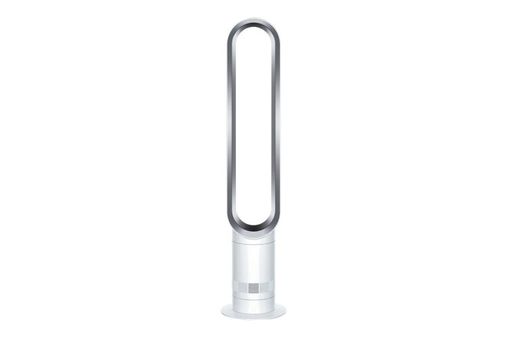the bladeless dyson cooler tower fan offers powerful, amplified airflow; \$349. 20