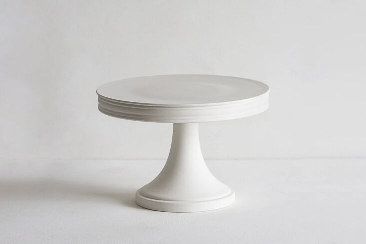 from english ceramic house john julian, the large cake stand is hand thrown in 24