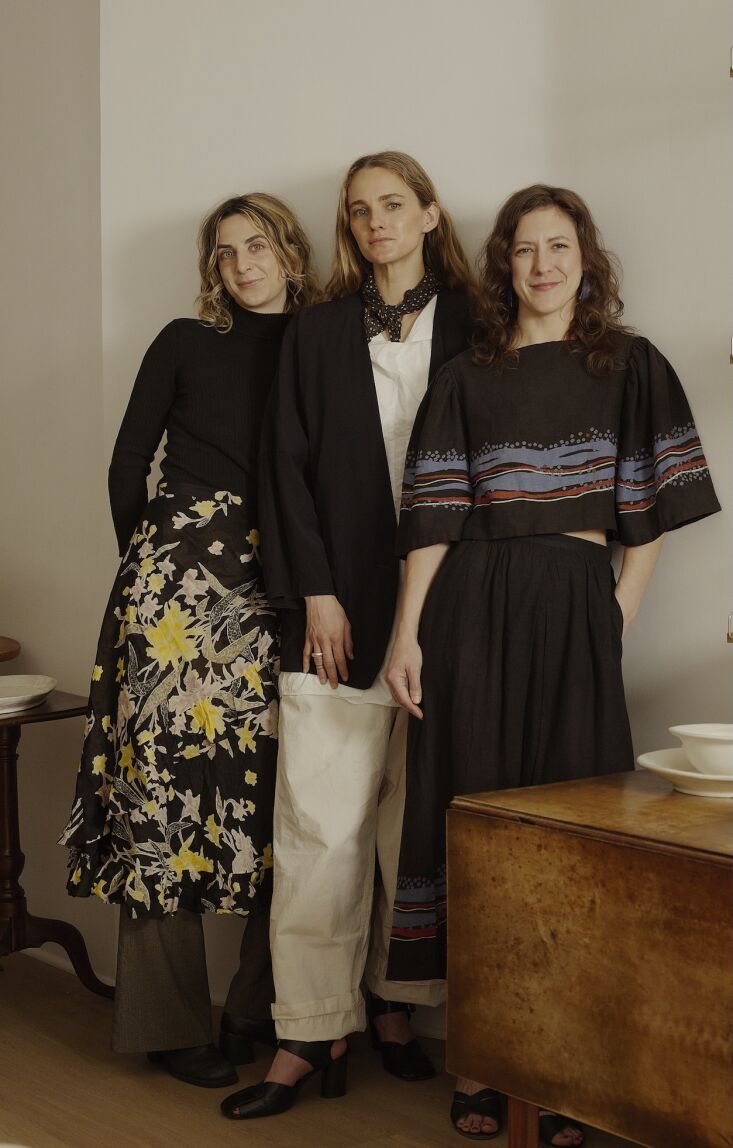 simone with the sb t studio ceramic artist team: hannah schwartz (l) and justin 19