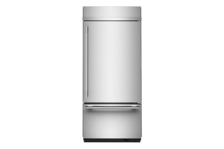 the kitchenaid 36 inch built in bottom freezer refrigerator (kbbr336sps) offers 21