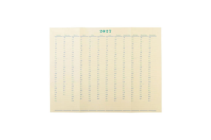 the postalco \20\27 wall calendar is a nice dose of typography that i might con 21