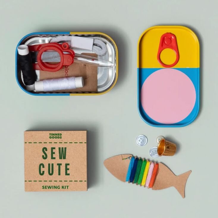 the tinned goods sewing kit, another block design, is \$\2\1 at the moma design 21