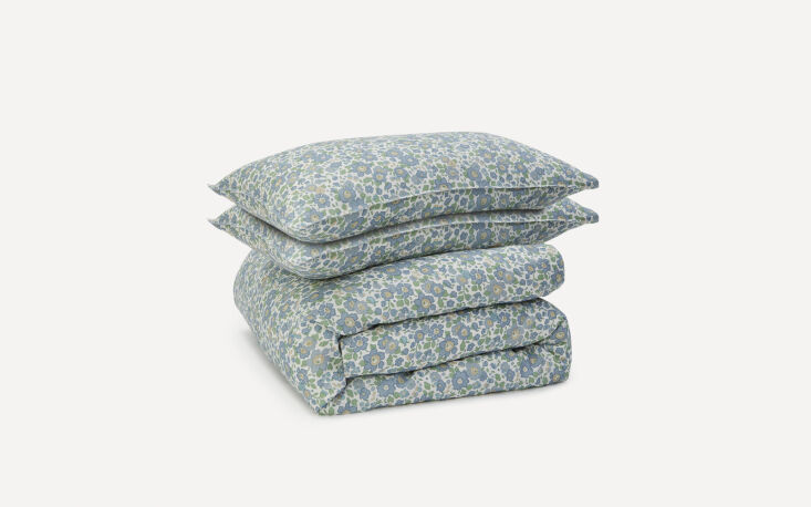 the classic: the betsy linen duvet set is \$460 for the double size from libert 17